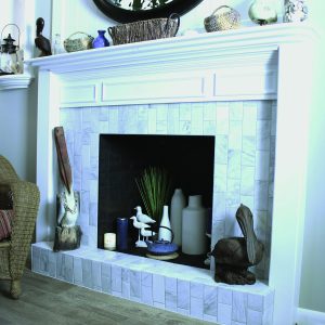Fireplace – Natural Stone, Floor – Porcelain